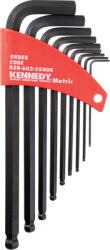 Kennedy metrikus gömbvégű hatszögkulcs készlet 9 db-os (KEN6025500K)