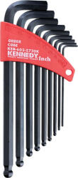 Kennedy metrikus gömbvégű hatszögkulcs készlet 7 db-os (KEN6024570K)