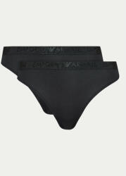 Emporio Armani Underwear Set 2 perechi de chiloți tanga 163333 4R235 00020 Negru