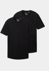 Tom Tailor Denim Set 2 tricouri 1038633 Negru Regular Fit
