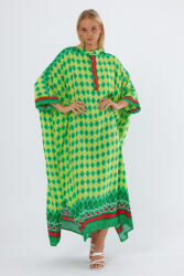 Vale Woman Rochie camasa oversize cu imprimeu geometric, cu romburi galbene Multicolor Talie unica
