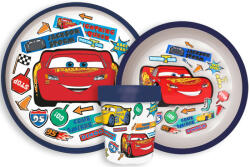 Disney Verdák Stickers csúszásmentes étkészlet, micro műanyag szett (STF66672) - kidsfashion