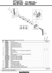 Shimano Deore XT M8120-B2 hajtómű (IFCM81202BEX66)