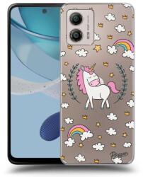 Picasee Husă transparentă din silicon pentru Motorola Moto G53 5G - Unicorn star heaven