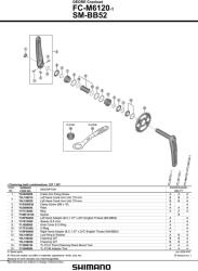 Shimano Deore M6120 32 Integrált Boost hajtómű (EFCM61201EXA2)