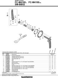 Shimano Deore M4100-B2 hajtómű (EFCM41002BEX66)