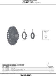 Shimano Tourney HG200 12-32 fogaskoszorú (ECSHG2007232T)