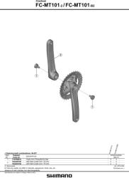 Shimano Altus MT101 HG hajtómű 2022 (EFCMT1012E62XL)