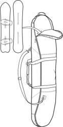 Burton Space Sack snowboard zsák 2023 140 (109921968)