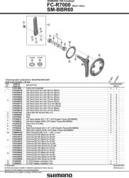 Shimano 105 R7000 hajtómű (IFCR7000EX26L)
