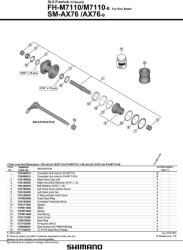 Shimano SLX M7110 CenterLock 148/12 hátsó agy (EFHM7110BB)