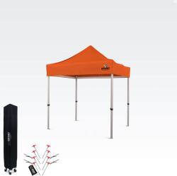 BRIMO Összecsukható alumínium széthúzható sátor falak nélkül | BRIMO Exclusive Alu 2x2 m - falak nélkül - Narancs