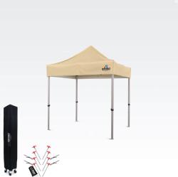 BRIMO Összecsukható alumínium értékesítési pavilon falak nélkül | BRIMO Exclusive Alu 2x2m - falak nélkül - Bézs