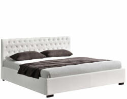 Mobikon Pat tapiterie piele ecologica alba Dorlen 180x200 cm (0000242653deco)