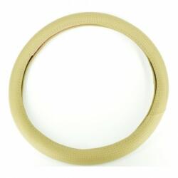 Alemarauto Husa volan piele bej cu gaurele marime M (ALM 260120-18)