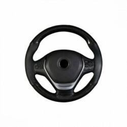 Alemarauto Husa volan cu ac si ata imitatie piele si carbon marime M (ALM 131123-3)