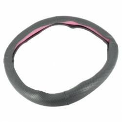 Alemarauto Husa volan piele cu gaurele gri marime M (ALM 160721-13)