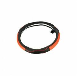 Alemarauto Husa volan piele rosu cu negru marimea M (ALM 200716-1)