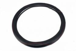 Alemarauto Husa volan imitatie piele negru cusatura rosie marime M (ALM 140921-4)