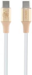 Guess GUCCLALRGDD cablu USB-C - USB-C 1, 5 m încărcare rapidă auriu deschis Ebossed Logo (GUCCLALRGDD)