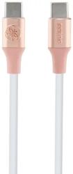 Guess GUCCLALRGDP cablu USB-C - USB-C 1, 5m încărcare rapidă roz cu logo embossat (GUCCLALRGDP)