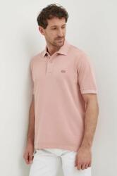 Lacoste pamut póló szürke, sima, PH3450 S0I - rózsaszín XL
