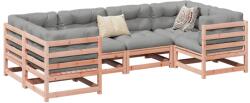 vidaXL Set canapele gradina cu perne, 6 piese, lemn masiv brad douglas (3299609)