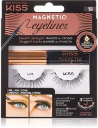 KISS Magnetic Eyeliner & Eyelash Kit gene magnetice 01 Lure 1 pereche