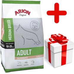 ARION Original Adult Mediu Rasă Somon și orez 12kg+ o surpriză pentru câinele tău GRATUIT!
