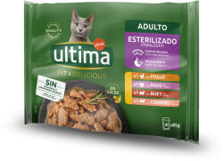 Affinity 48x85g Ultima Cat Sterilized Hús-változatok nedves macskatáp 38+10 ingyen akcióban
