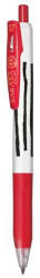 Zebra Zseléstoll, 0, 33 mm, nyomógombos, csíkos test, ZEBRA Sarasa Clip, piros (TZ48293) (48293)