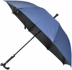  2 az 1-ben automata esernyő és sétabot - kék (F1833)