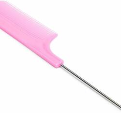 Hair Power fém végű stílfésű, pink (HP3314)