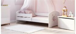 Kobi Luk Ifjúsági ágy matraccal 140x70cm - fehér - Többféle matricával (LUK-140x70-SPIACA-ROZOWY)