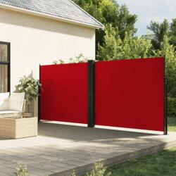 vidaXL piros behúzható oldalsó napellenző 160 x 600 cm (4004627)