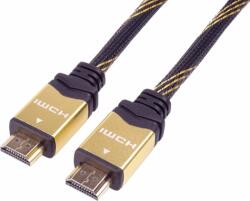 PremiumCord KPHDMET015 HDMI 1.4 - HDMI 1.4 Kábel 1.5m - Fekete/Arany (KPHDMET015)