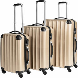 tectake 3 tartós utazó bőrönd készlet (3301766)