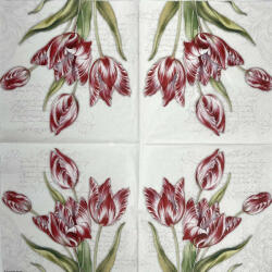  Szalvéta, tulipán, 25x25 cm (17) (12511205)
