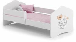 Kobi Fala Ifjúsági ágy matraccal 70x140cm - fehér - Többféle típusban (FALA-BAR-140x70-SLONIK)