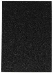 Spirit Spirit: Csillámos dekorációs habszivacs lap fekete színben A/4 1db (406852)