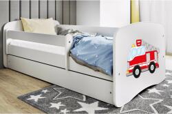 Kocot Kids Babydreams Ifjúsági ágy ágyneműtartóval - Tűzoltóautó (LBD_BM_STP) - pepita - 69 990 Ft
