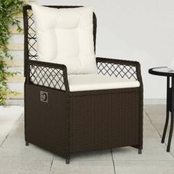 vidaXL 2 db barna polyrattan dönthető kerti szék (368662)