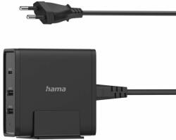 Hama Statie de incarcare universala, pentru laptop / smartphone, 3 porturi, USB-C / USB-A (PD), 5-20V/65W, (HAMA-200017)