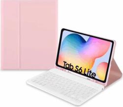 Tech-Protect Samsung Galaxy Tab S6 Lite (20/22) Tablet tok billentyűzettel - Pink (magyar) (9589046922947)