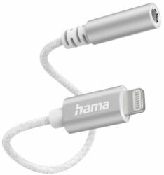 Hama Adaptor HAMA, Mascul Lightning - mufa audio de 3, 5 mm, Alb (HAMA-201523)
