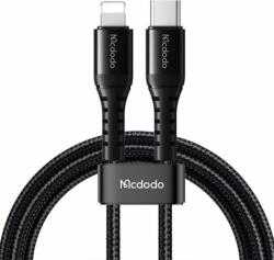 Mcdodo CA-5630 USB Type-C apa - Lightning apa Töltőkábel - Fekete (0.2m) (CA-5630)