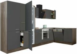 Leziter Yorki 370 sarok konyhabútor alsó sütős, alulfagyasztós hűtős kivi (LS370YAN-SUT-PSZ-AF)