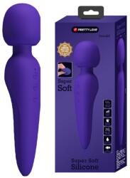 Pretty Love Vibrator Masaj Meredith, 7 Moduri Vibratii & 5 Intensitati Viteza, Silicon, USB, Violet, 21.5 cm Vibrator