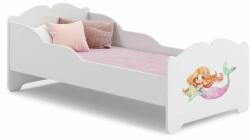 Kobi Anna Ifjúsági ágy matraccal 70x140cm - fehér - Többféle matricával (ANNA-140x70-SYRENKA)