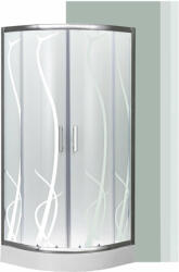 Leziter Spirit Bamboo 80x80 cm íves zuhanykabin zuhanytálcával (SB80S_AKI80ZT)
